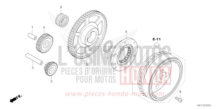 STARTING CLUTCH for X-ADV 750 GRAND PRIX RED (R380) from 2021